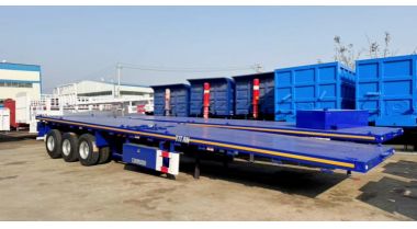 3 Axle 40Ft Flatbed Truck Trailer for Sale will sent to Philippines