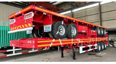 Tri Axle 40 Ft Flatbed Trailer will be sent to Philippines
