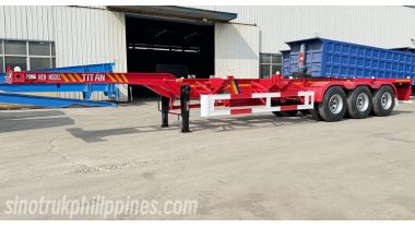 Tri Axle 40Ft Skeleton Trailer will export to Philippines