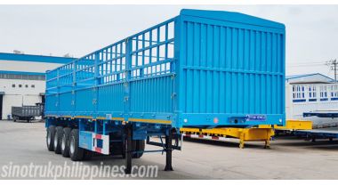 New 4 Axle Fence Cargo Semi Trailer will export to Philippines
