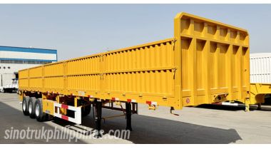 3 Axle 60 Tons Drop Side Trailer will export to Philippines Manila