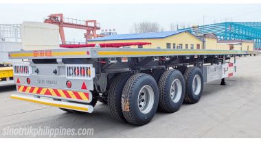 Tri Axle 40 Ft Flatbed Semi Trailer will be sen to Philippines