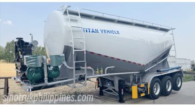 Tri Axle 40CBM Bulk Cement Tanker Trailer will be sent to Philippines Manila