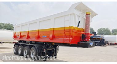 4 Axle Hydraulic Dump Semi Trailer will be sent to Philippines