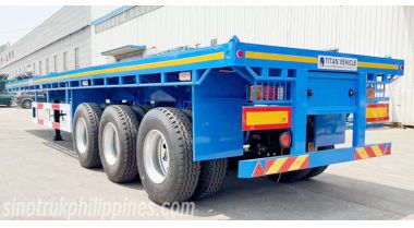 Flat Deck Tri Axle Trailer will be sent to Philippines Manila