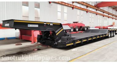 80 Ton Detachable Gooseneck Lowboy Trailer will be sent to Philippines