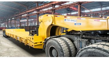 Hydraulic Detachable Lowboy Gooseneck Trailer will be Sent to Philippines