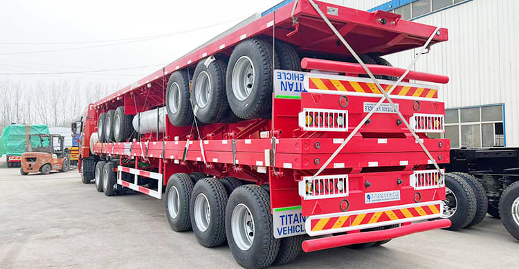3 Axle 40 Foot Flatbed Trailer for Sale in Philippines Manila 