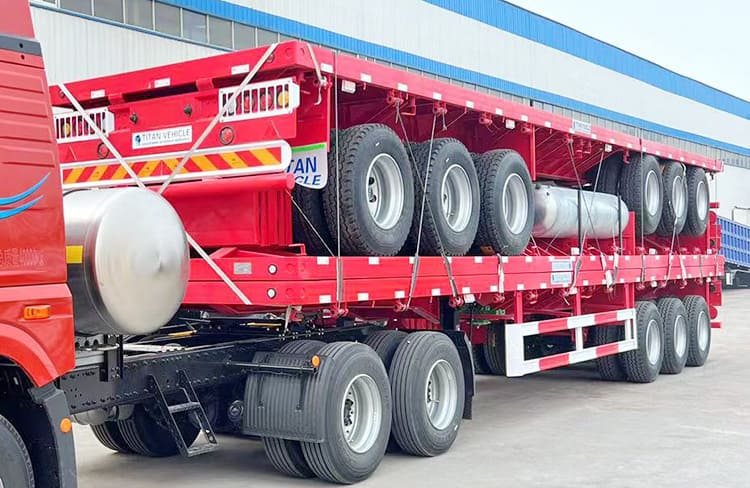 3 Axle 40 Foot Flatbed Trailer for Sale in Philippines Manila 