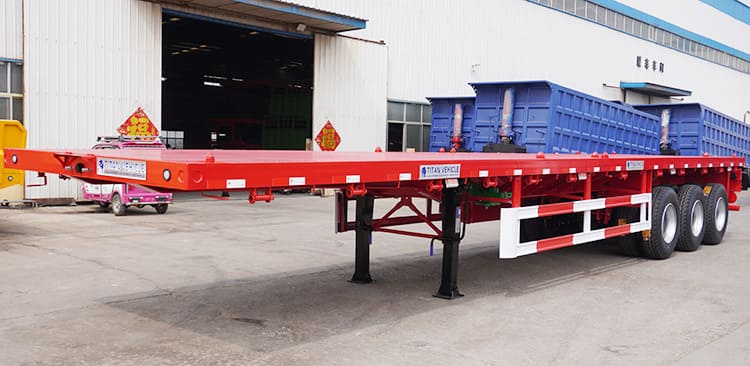 3 Axle 40 Foot Flatbed Trailer for Sale in Philippines Manila 
