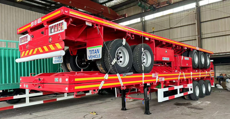 Tri Axle 40 Ft Flatbed Trailer for Sale Philippines