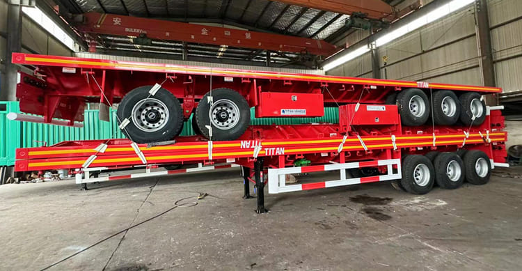 Tri Axle 40 Ft Flatbed Trailer for Sale Philippines