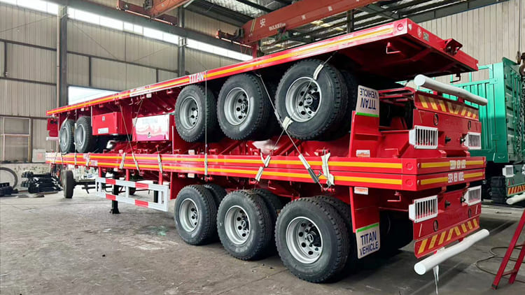 Tri Axle 40 Ft Flatbed Trailer for Sale Philippines