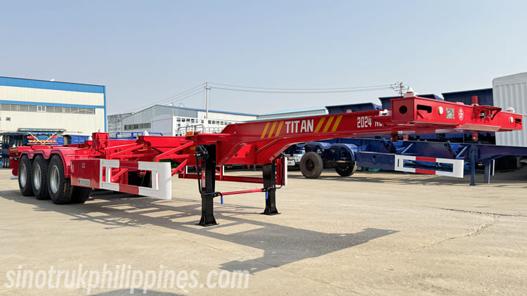 Tri Axle 40Ft Skeleton Trailer for Sale in Philippines 