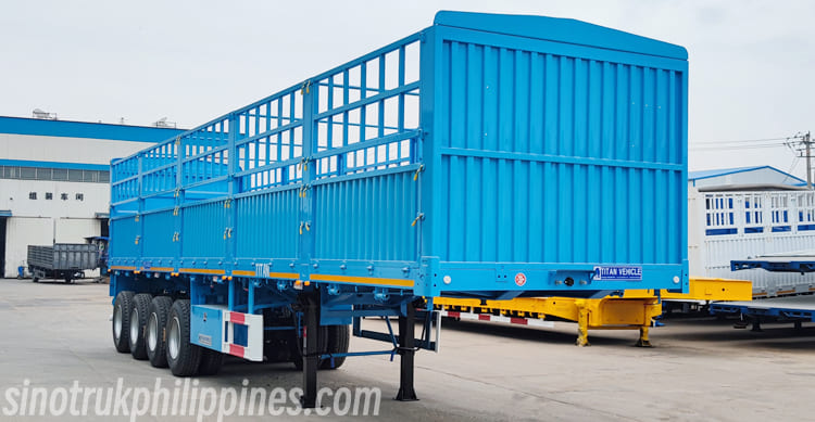 New 4 Axle Fence Cargo Semi Trailer for Sale in Philippines