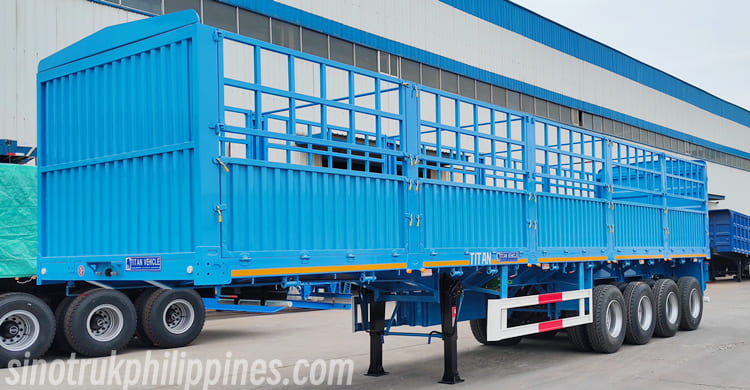 New 4 Axle Fence Cargo Semi Trailer for Sale in Philippines
