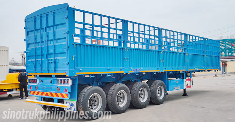 New 4 Axle Fence Cargo Semi Trailer for Sale in Philippines