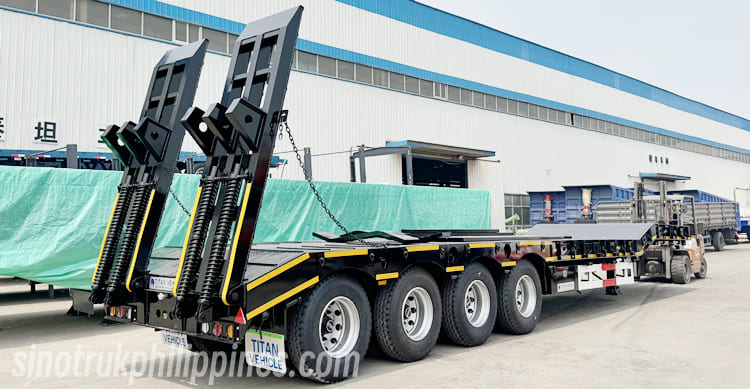 4 Axle 100 Ton Lowbed Trailer for Sale Philippines 