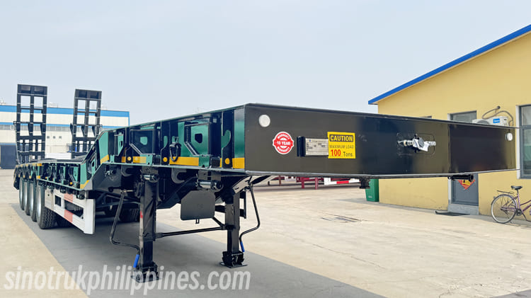 4 Axle 100 Ton Lowbed Trailer for Sale Philippines 