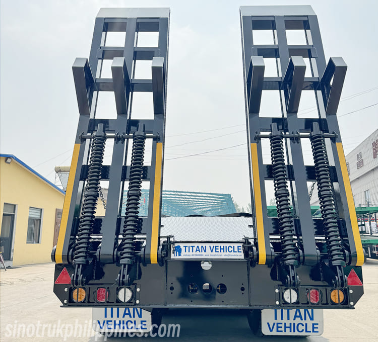 4 Axle 100 Ton Lowbed Trailer for Sale Philippines 