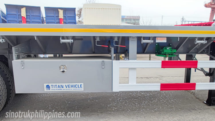 Tri Axle 40 Ft Flatbed Semi Trailer for Sale in Philippines