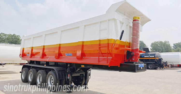 4 Axle Hydraulic Dump Semi Trailer for Sale in Philippines
