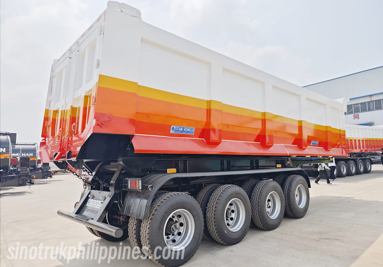 4 Axle Hydraulic Dump Semi Trailer for Sale in Philippines