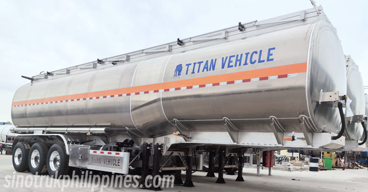 3 Axle Aluminum Fuel Tanker Trailer for Sale Philippines Manila