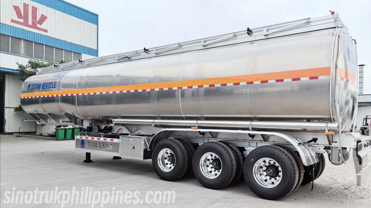3 Axle Aluminum Fuel Tanker Trailer for Sale Philippines Manila