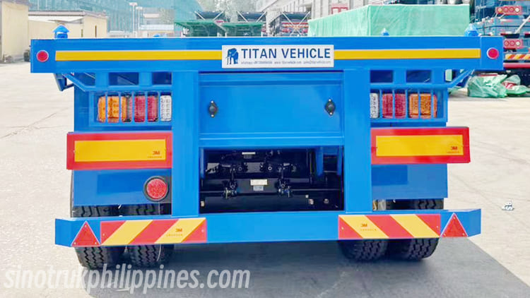 Flat Deck Tri Axle Trailer for Sale in Philippines Manila