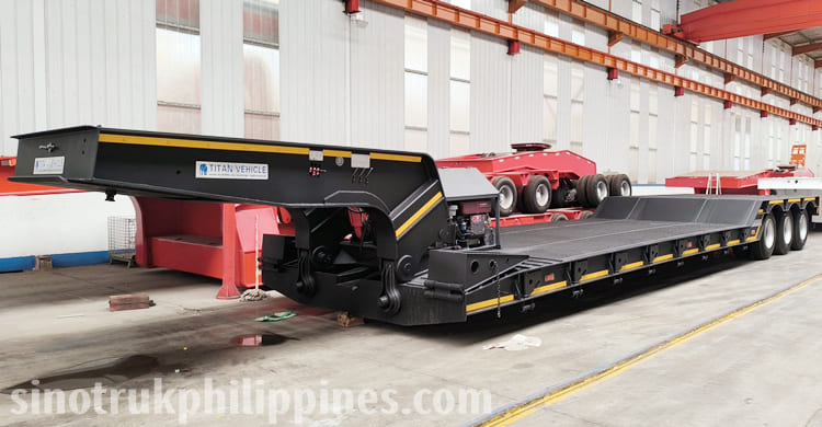 80 Ton Detachable Gooseneck Lowboy Trailer for Sale in Philippines