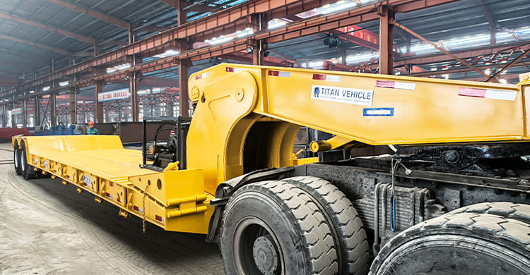 2 Axle Hydraulic Detachable Lowboy Gooseneck Trailer in Philippines
