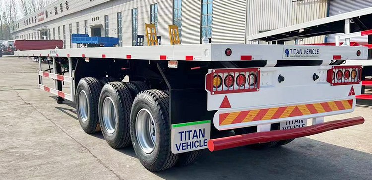 3 Axle 40Ft Flatbed Truck Trailer for Sale in Philippines