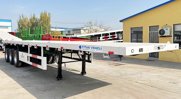 3 Axle 40Ft Flatbed Truck Trailer for Sale in Philippines
