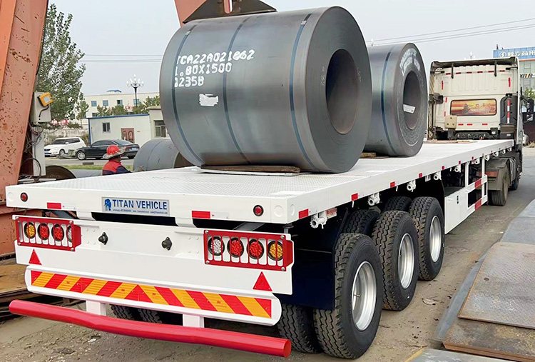 3 Axle 40Ft Flatbed Truck Trailer for Sale in Philippines