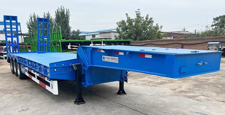 3 Axle 40Ft Low Bed Trailer Truck for Sale in Philippines Cebu
