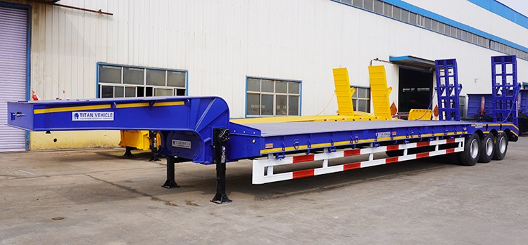 60 Ton Tri Axle Low Loader for Sale in Philippines Manila