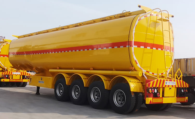 50000 Liters 4 Axle Fuel Tanker Trailers for Sale in Philippines Manila
