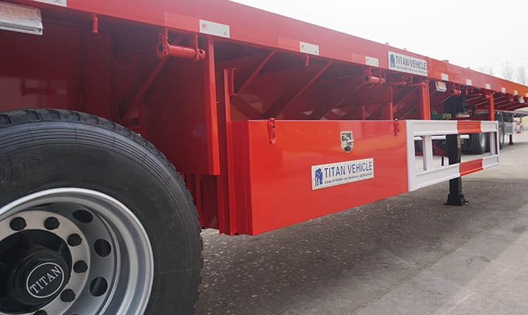 40Ft Container Flatbed Tri Axle Trailer for Sale in Philippines