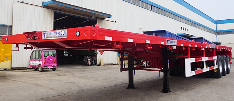 40Ft Container Flatbed Tri Axle Trailer for Sale in Philippines
