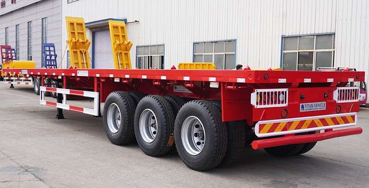 40Ft Container Flatbed Tri Axle Trailer for Sale in Philippines