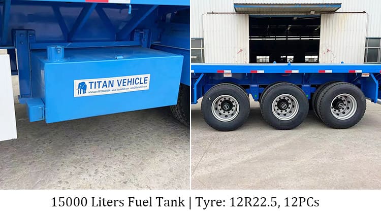 3 Axle 40Ft Semi Flat Bed Trailer for Sale Near Me in Philippines