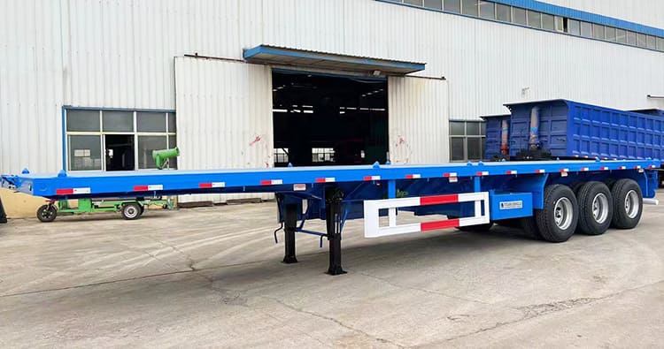 3 Axle 40Ft Semi Flat Bed Trailer for Sale Near Me in Philippines