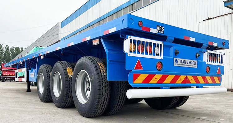 3 Axle 40Ft Semi Flat Bed Trailer for Sale Near Me in Philippines