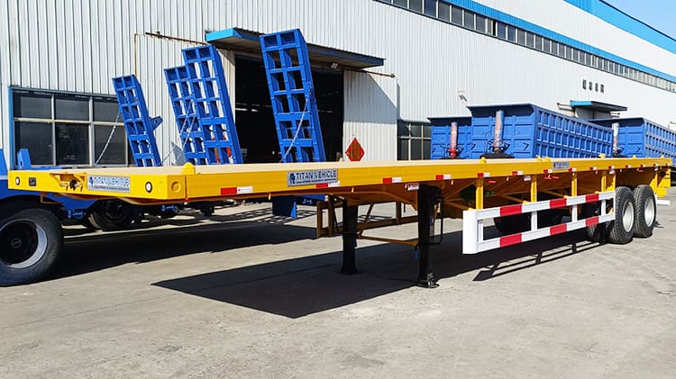40 Ft 2 Axle Flatbed Container Trailer Price in Philippines 