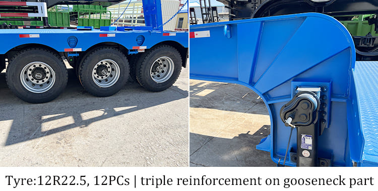 3 Axle 40Ft Low Bed Trailer Truck for Sale in Philippines Cebu
