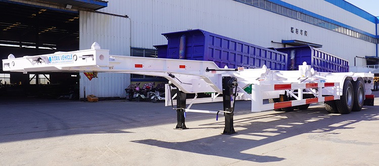 2 Axle 12.5M Gooseneck Skeletal Trailer for Sale in Phillipines Manila