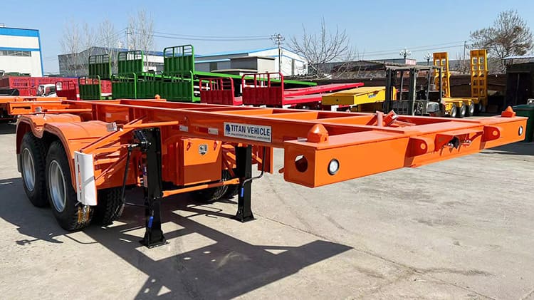 2 Axle 20 Ft Shipping Container Trailer for Sale in Philippines Cebu