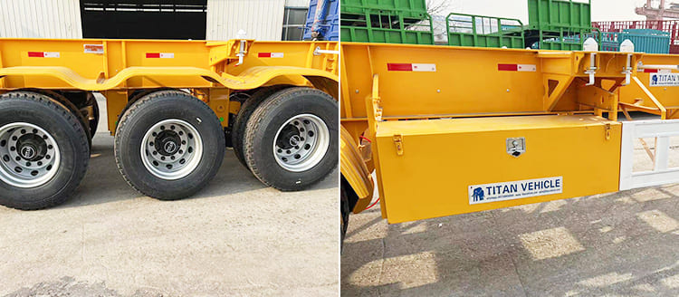  40 Ft Container Chassis for Sale Price | Tri Axle Shipping Container Chassis for Sale in Philippines