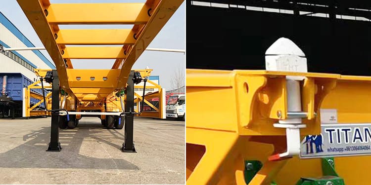  40 Ft Container Chassis for Sale Price | Tri Axle Shipping Container Chassis for Sale in Philippines